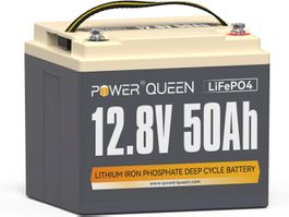 Power Queen LiFePO4 12V 50Ah Batterie