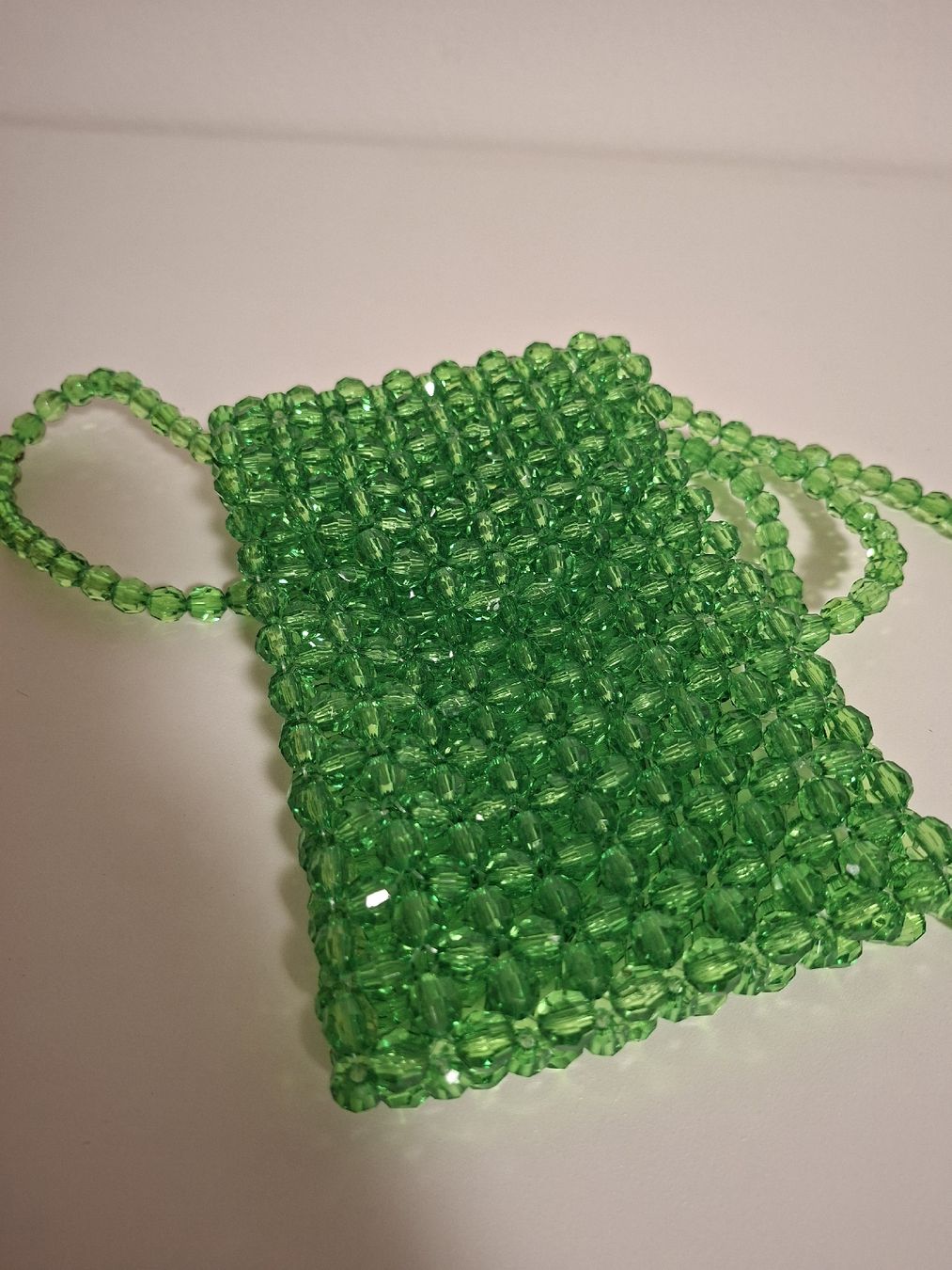 Borse da donna: Green Beaded Bag with Strap, Cute Summer Accessory! – Nuovo (secondo la descrizione) da Zürich venduto da oli_p8cc 1