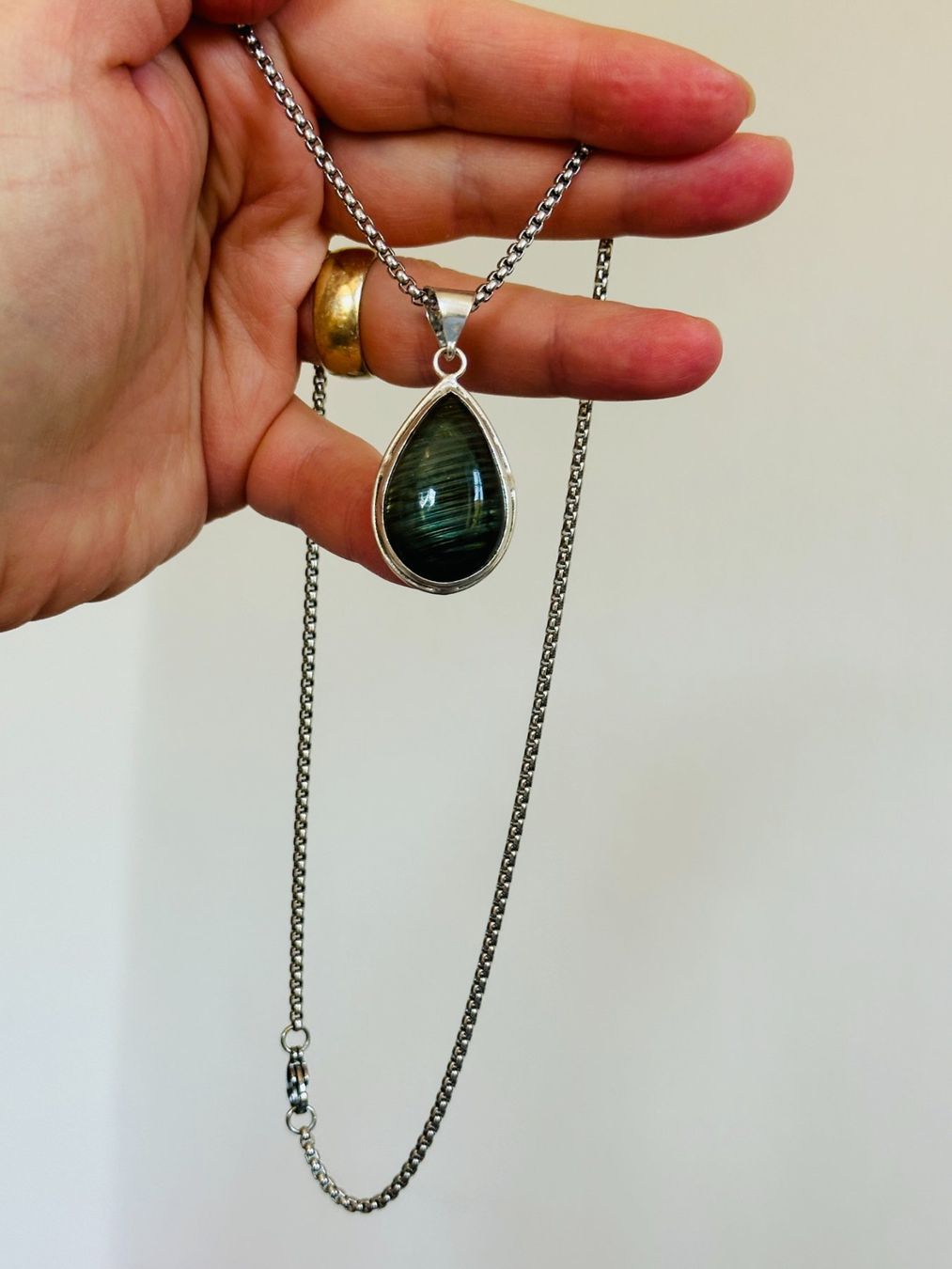 Ketten: Labradorite Gemstone Handmade Jewelry necklace – Neu und originalverpackt aus Genève von AGBERG 6