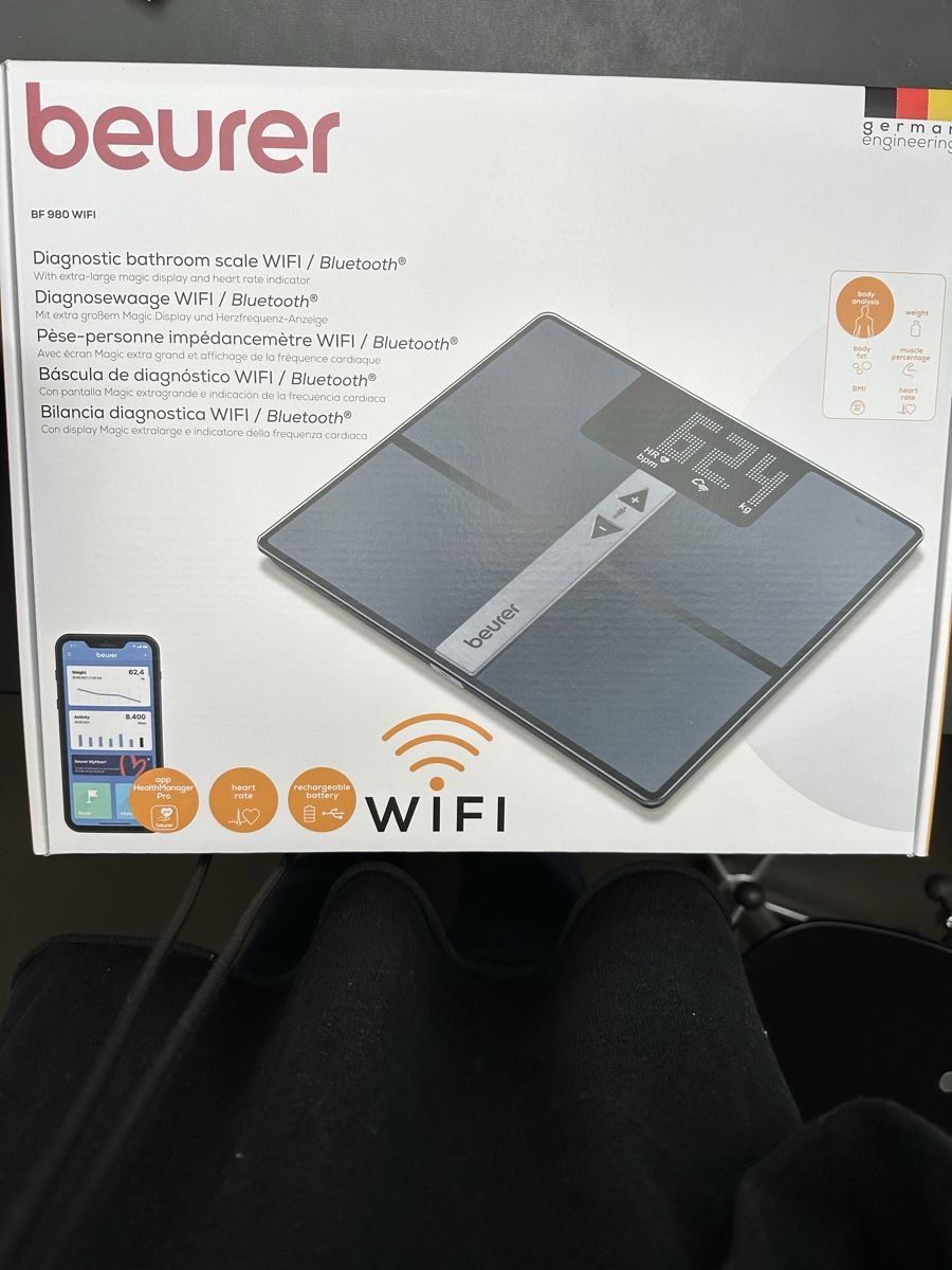 Beurer Bilance pesapersone: Beurer Diagnosewaage WIFI / Bluetooth NEU – Nuovo e nell'imballaggio originale da Cham venduto da Janssen0