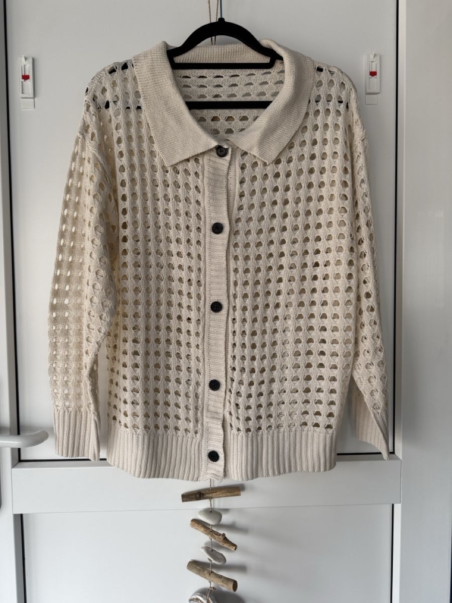 Gilet & Giacche senza maniche: Gilet beige ajouré léger, taille M – Usato da Lausanne venduto da Flomag