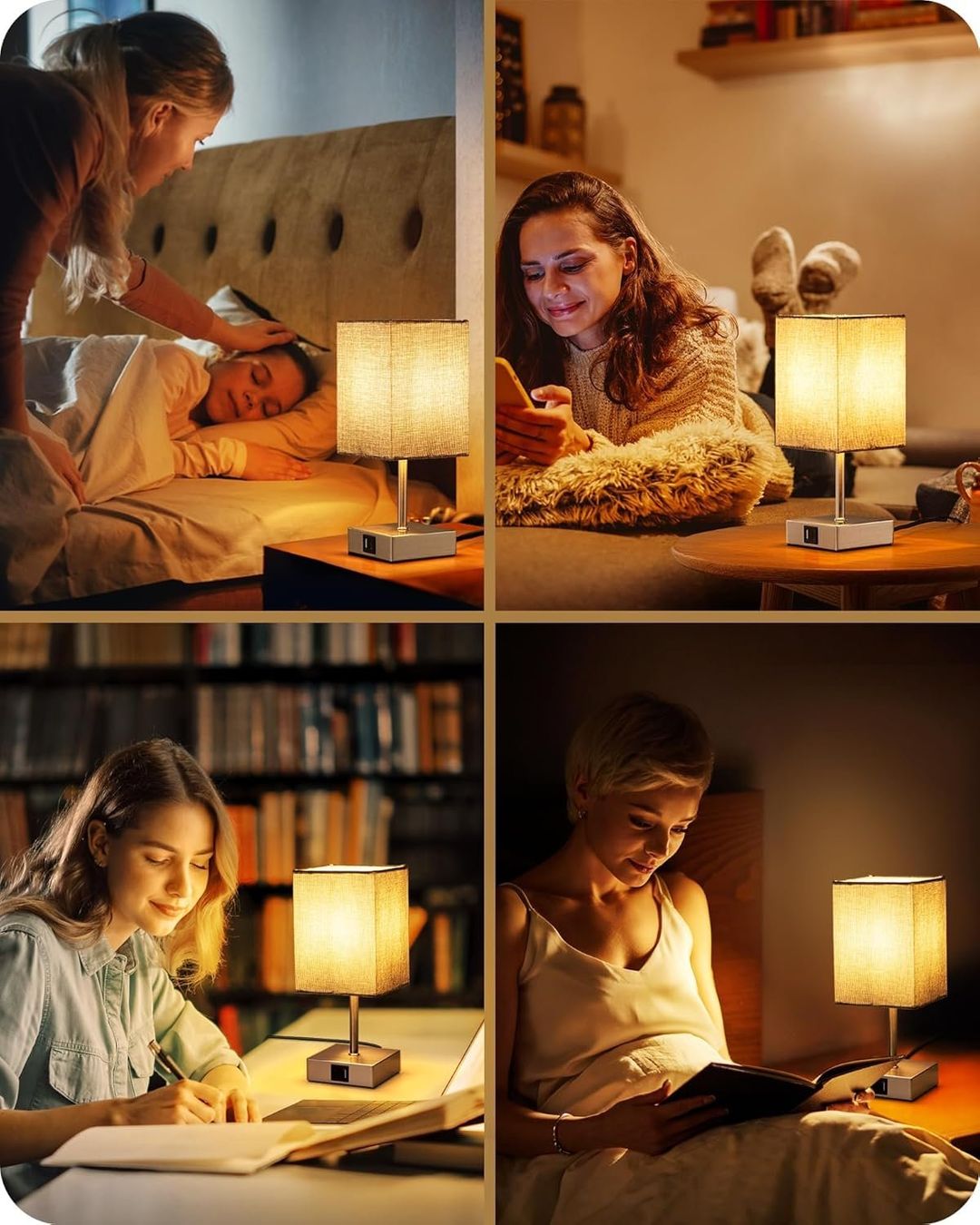Lampade: 2x LED Nachttischlampe Touch dimmbar mit USB – Nuovo e nell'imballaggio originale da Nuglar venduto da SaleRitter 6