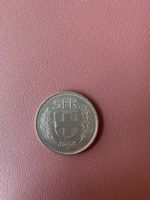5 Franken Münze, Jahrgang 1968, Schweizer Geschichte