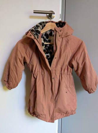 Veste fille Terracotta avec doublure imprimée léopard neuve
