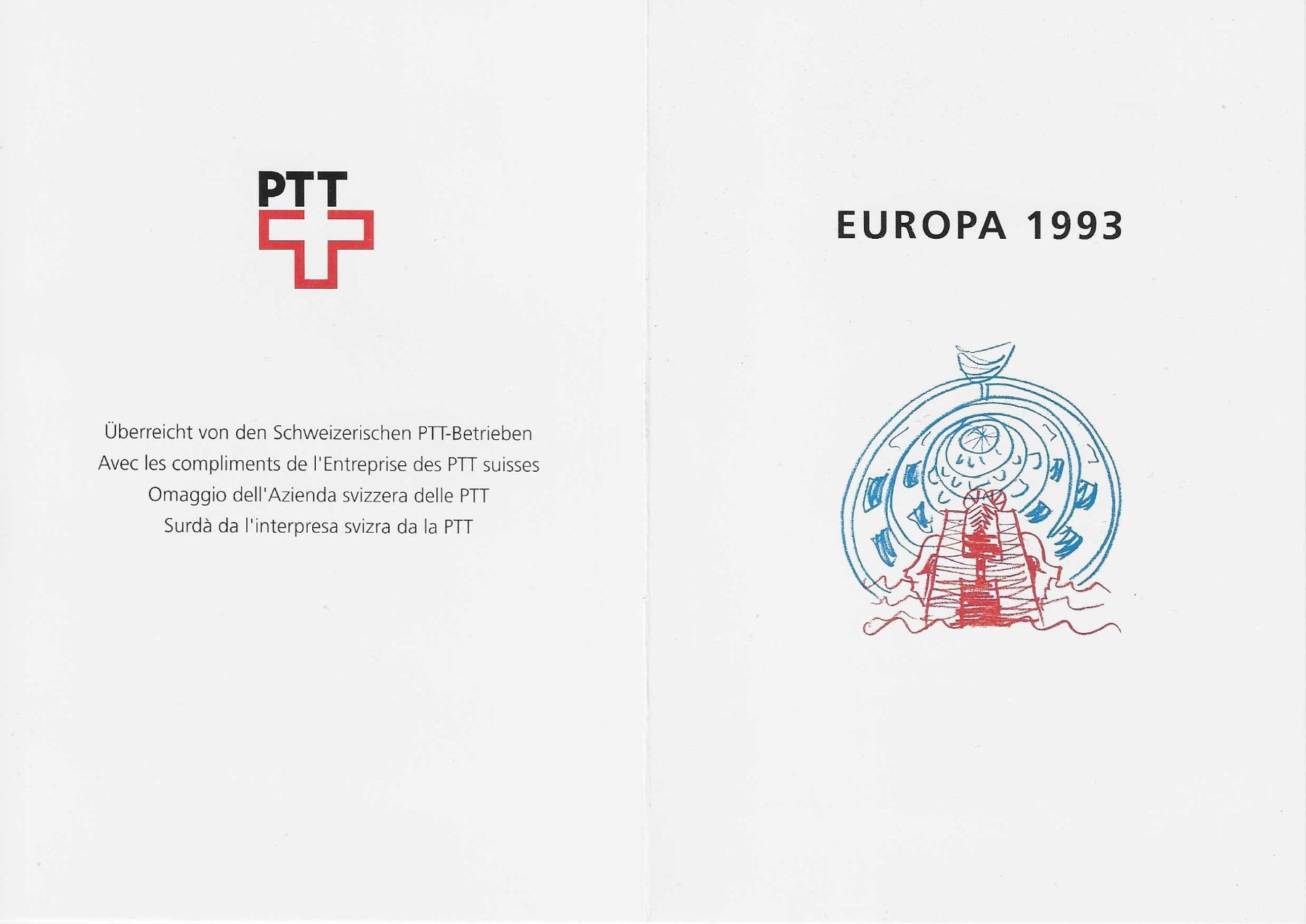 Alle Briefmarken: Timbres-poste suisses : EUROPA 1993 – Neu und originalverpackt aus APPLES von az02