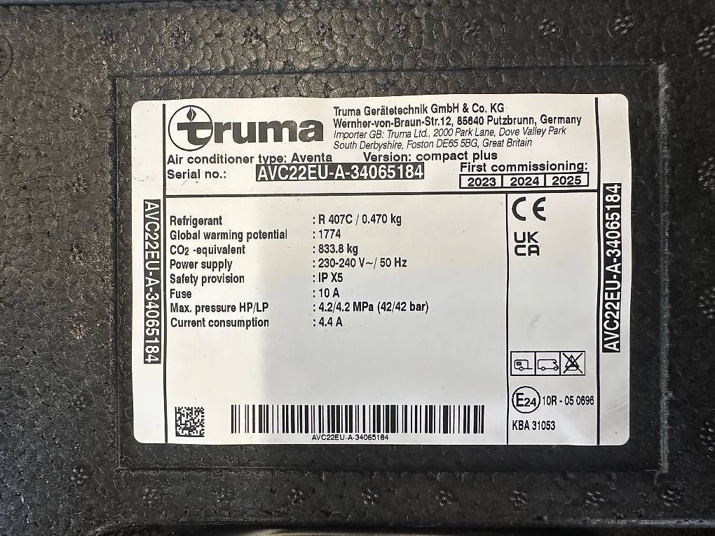 Tutti pezzi di ricambio auto: TRUMA Aventa Compact Plus  – Usato da Mettmenstetten venduto da Gipsy1958 1