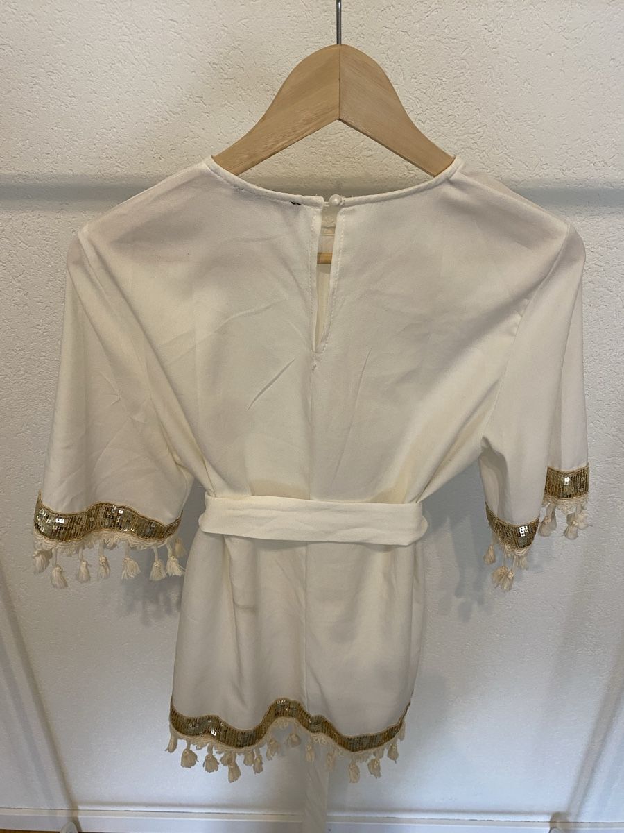 Shein Tuniken: Sommer Tunika - Weiss/Gold - Grösse M – Gebraucht aus Wetzikon ZH von purple_44 1