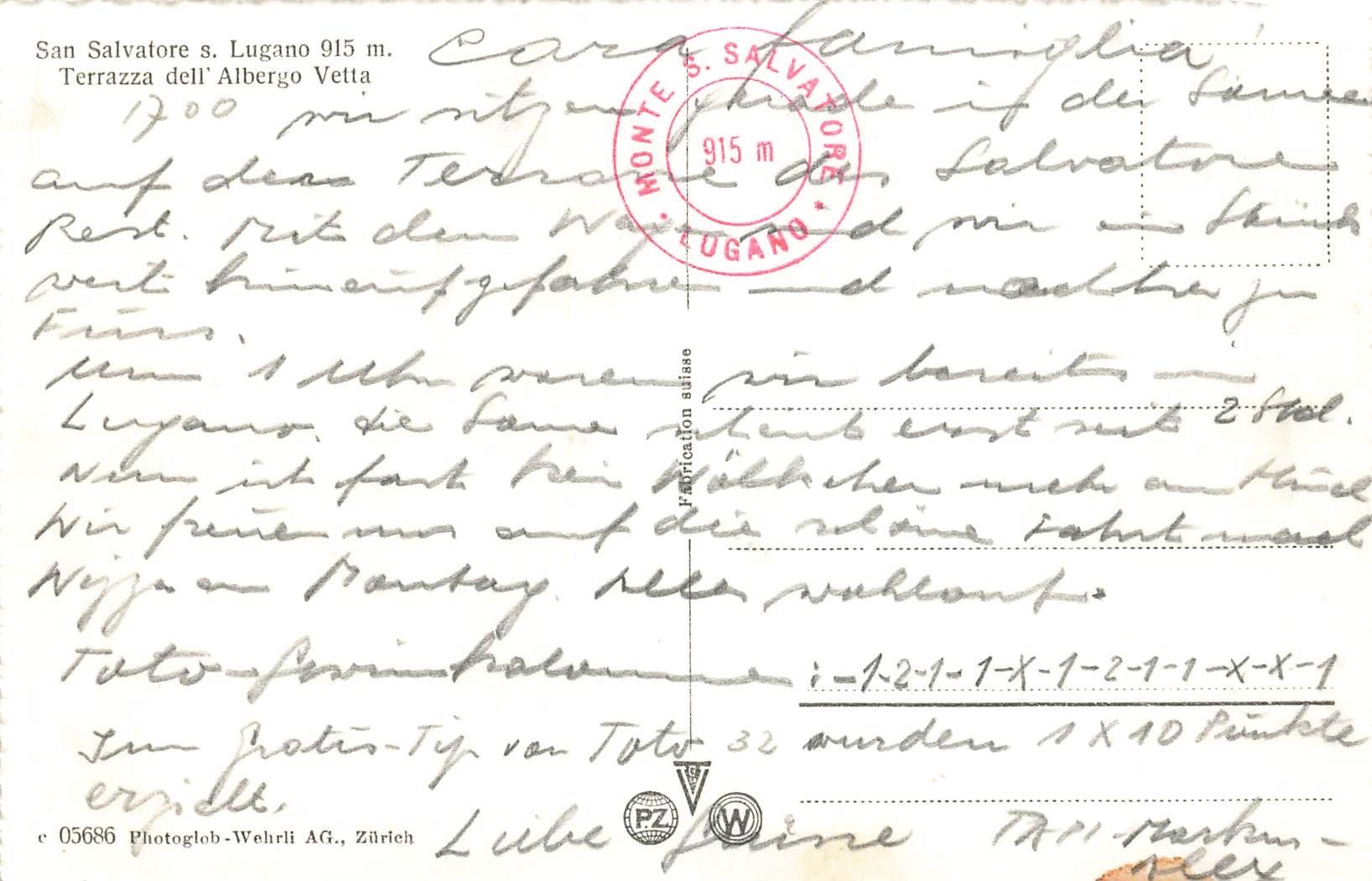 Cartoline postali: San Salvatore Lugano – Usato da Biasca venduto da Blenio71 1