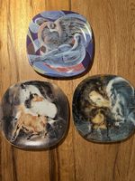 Rosenthal Zierteller Hans Erni Pferde und Tauben 3er Set