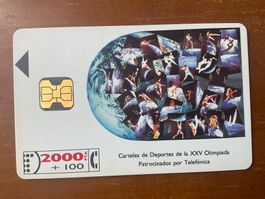 Telefonkarte Spanien. Olympiade. Barcelona 1992