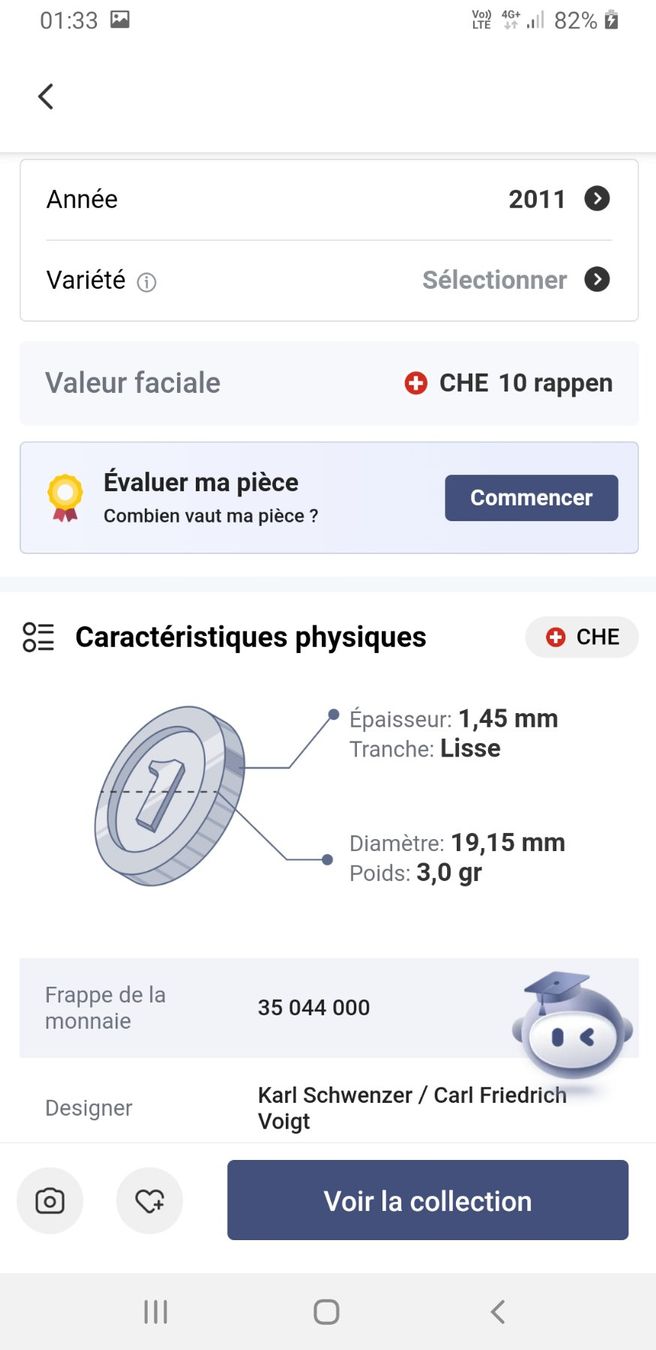 Tutti le monete: Pièce Suisse 10 Centimes 2011 – Usato da La Chaux-de-Fonds venduto da Marteaux 2