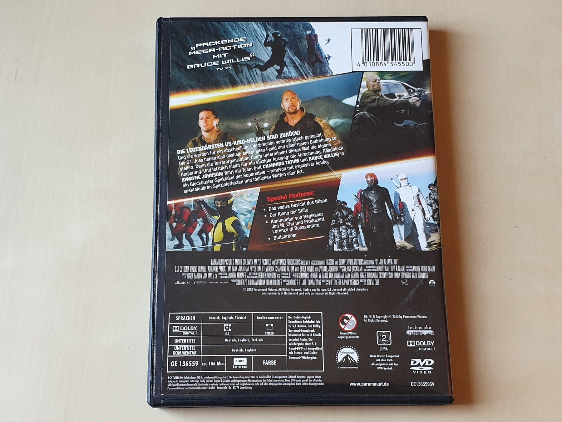 Tutti i DVDs: GI Joe die Abrechnung – Usato da Stansstad venduto da collectorsshop 1