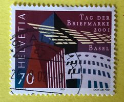 Nr.1038 GESTEMPELT Moderne Architektur in Basel 2001   