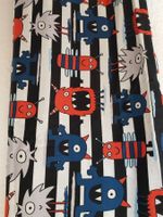 Herziger Kinderstoff Baumwoll-Stoff Monstermotive 150x184cm