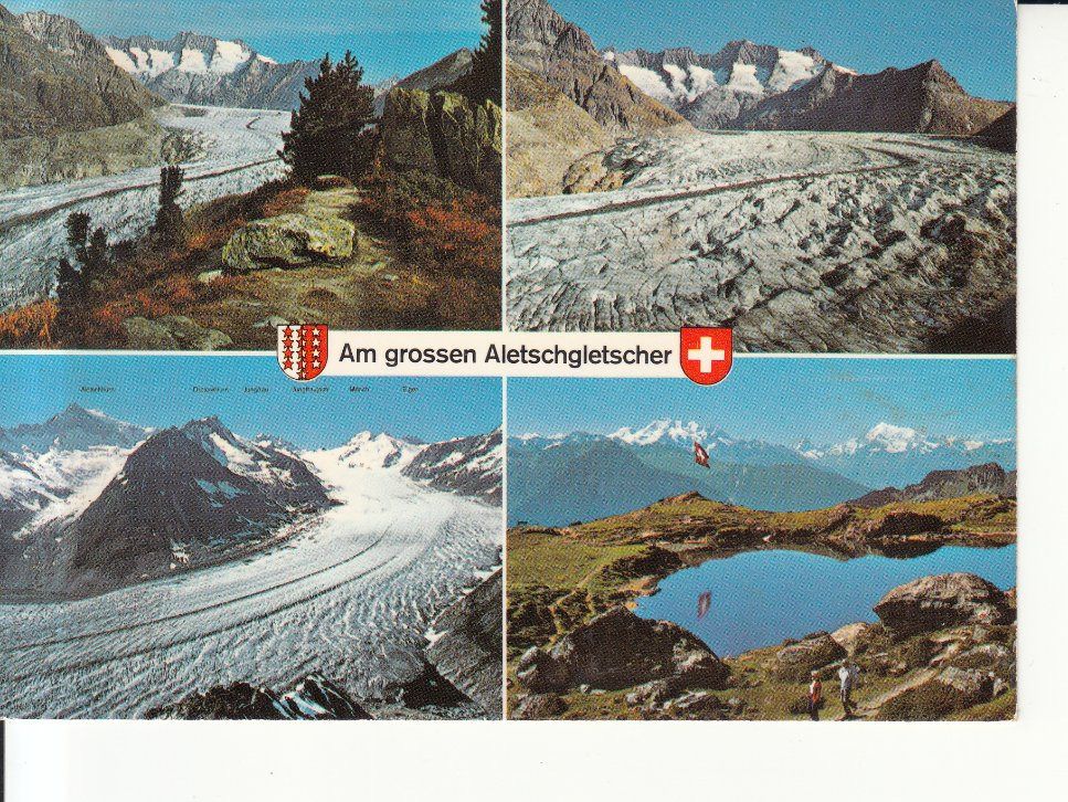 Cartoline postali: Grosser Aletschgletscher 1984 – Usato da Bürglen TG venduto da StampGraf