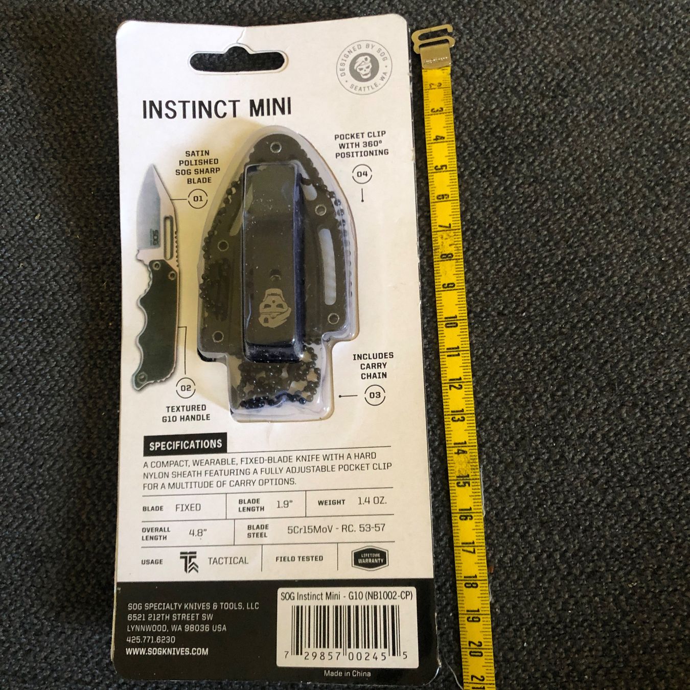 Accessori: SOG NECK KNIFE  MESSER   NEU – Nuovo e nell'imballaggio originale da basel venduto da Lastcall 1