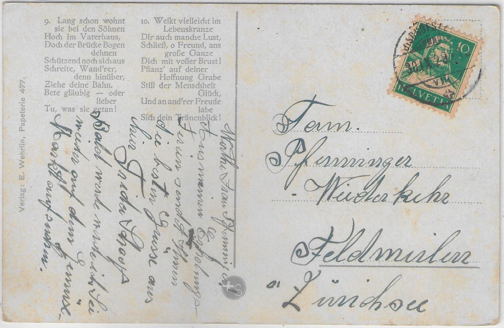 Cartes postales: Bischofszell - Thurbrücke - Litho – D'occasion à Ettingen par Kartenplanet 1