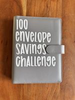100 Envelope Challenge Sparordner A6 Budget Binder Grau