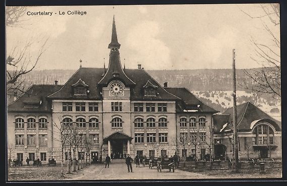 Cartoline postali: AK Courtelary, Le Collège – Usato da Berlin venduto da bartko-reher