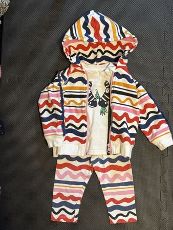 Designer|Stella McCartney Kids 🦒Set Hoodie+TShirt+Leggings