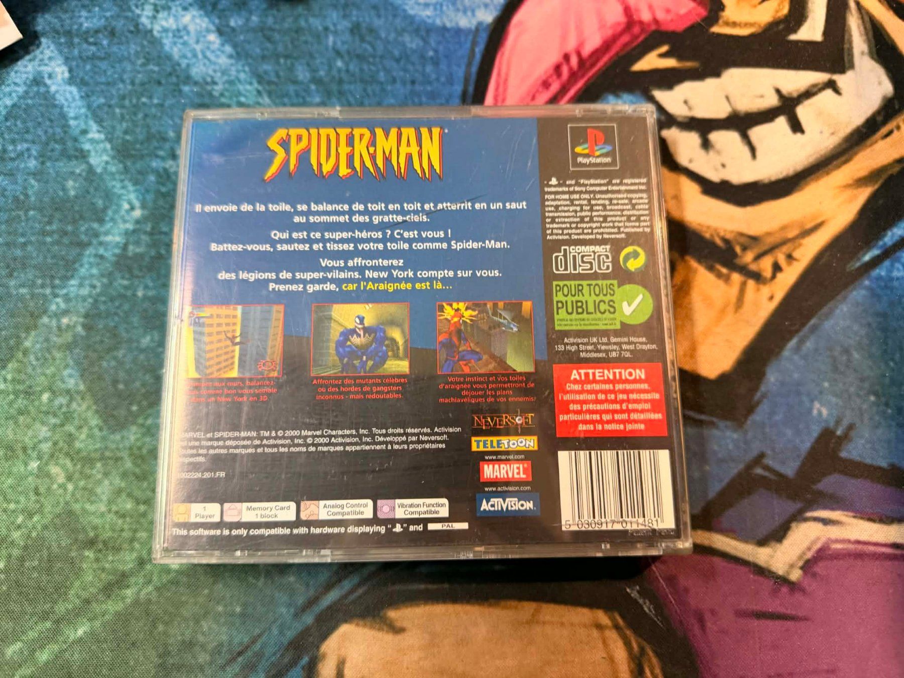 Sony Giochi: Spider-Man Sony Playstation PS1 – Usato da Giubiasco venduto da Ticinerd 1