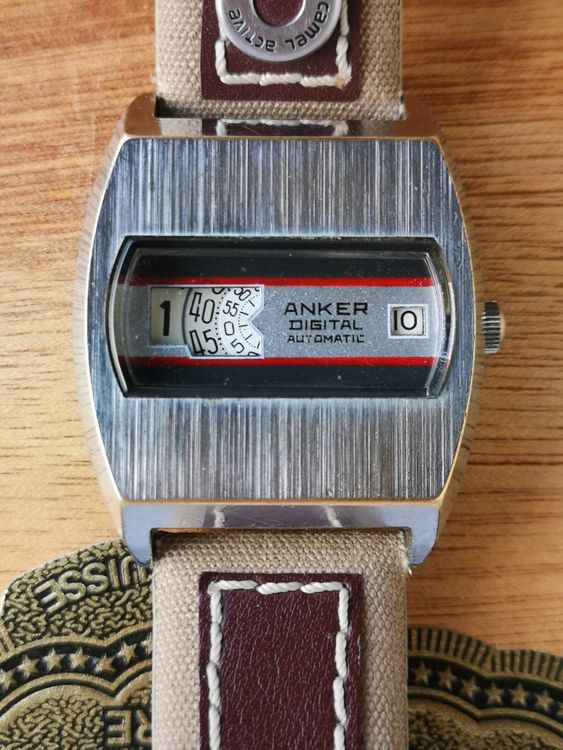 Anker Digital Automatic Date Scheiben Uhr Jump Hour Vintage (Gebraucht ...