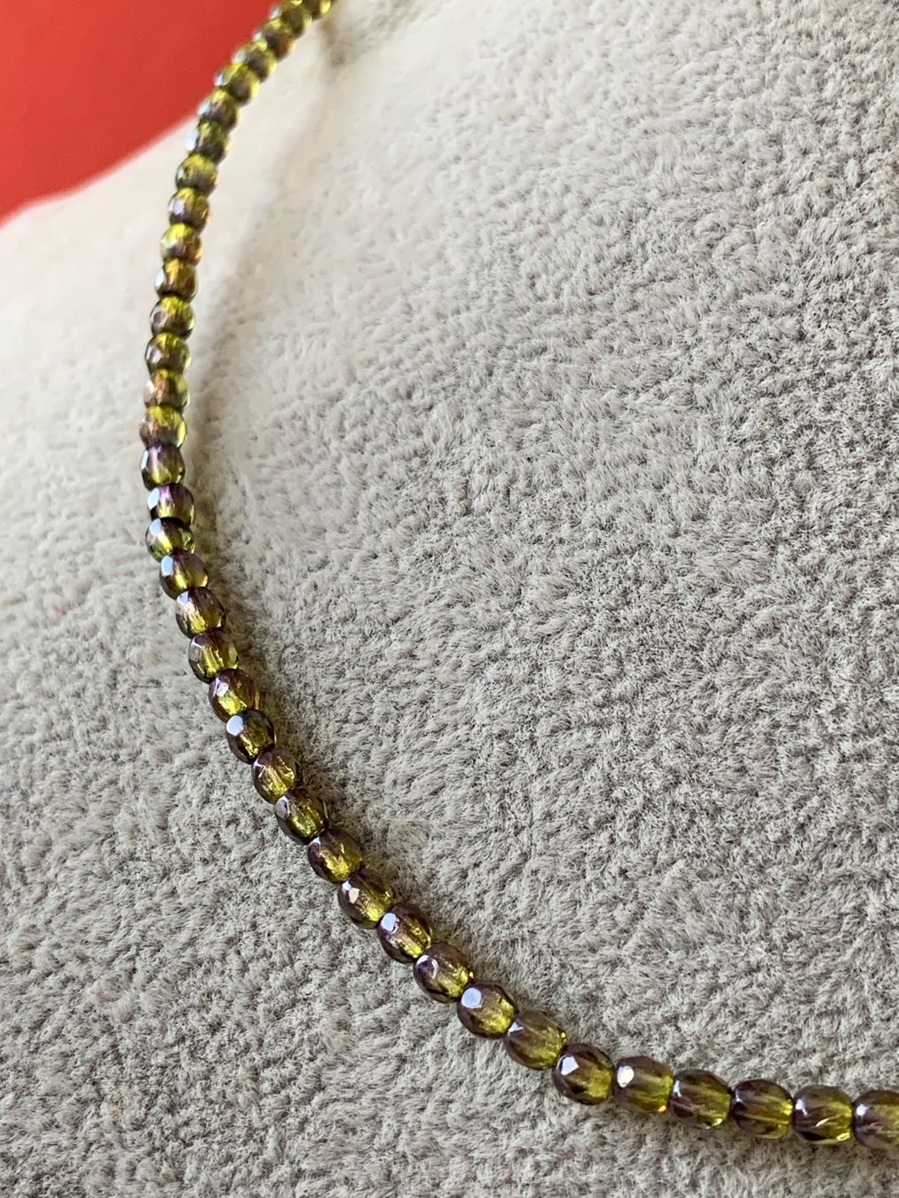 Catenine: Glasketteli grüen-violet (37 cm) – Usato da Laufen venduto da Bellebellezza 1