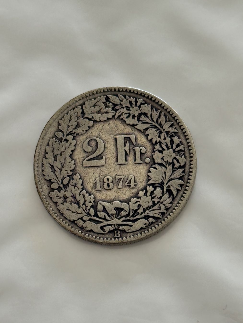 Tutti le monete: 2 Franken 1874  sehr Rar – Usato da Wallisellen venduto da SWISS_SILVER1