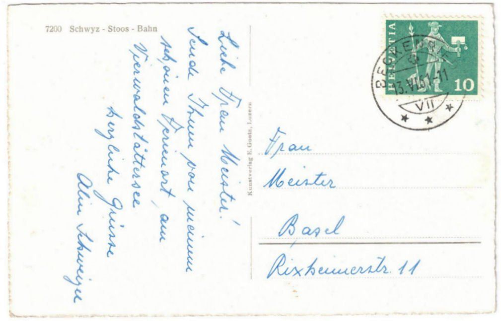 Cartes postales: Stoos - Standseilbahn mit Mythen – D'occasion à Binningen par Mountainrider 1