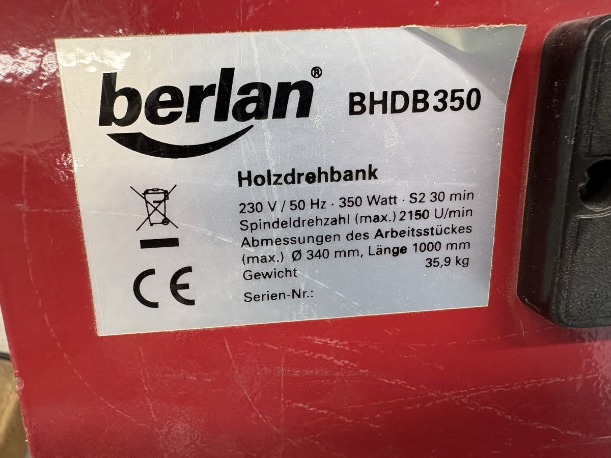 Tutte le macchine: Berlan, Holzdrehbank – Usato da Zeiningen venduto da Tensei_Patric 3