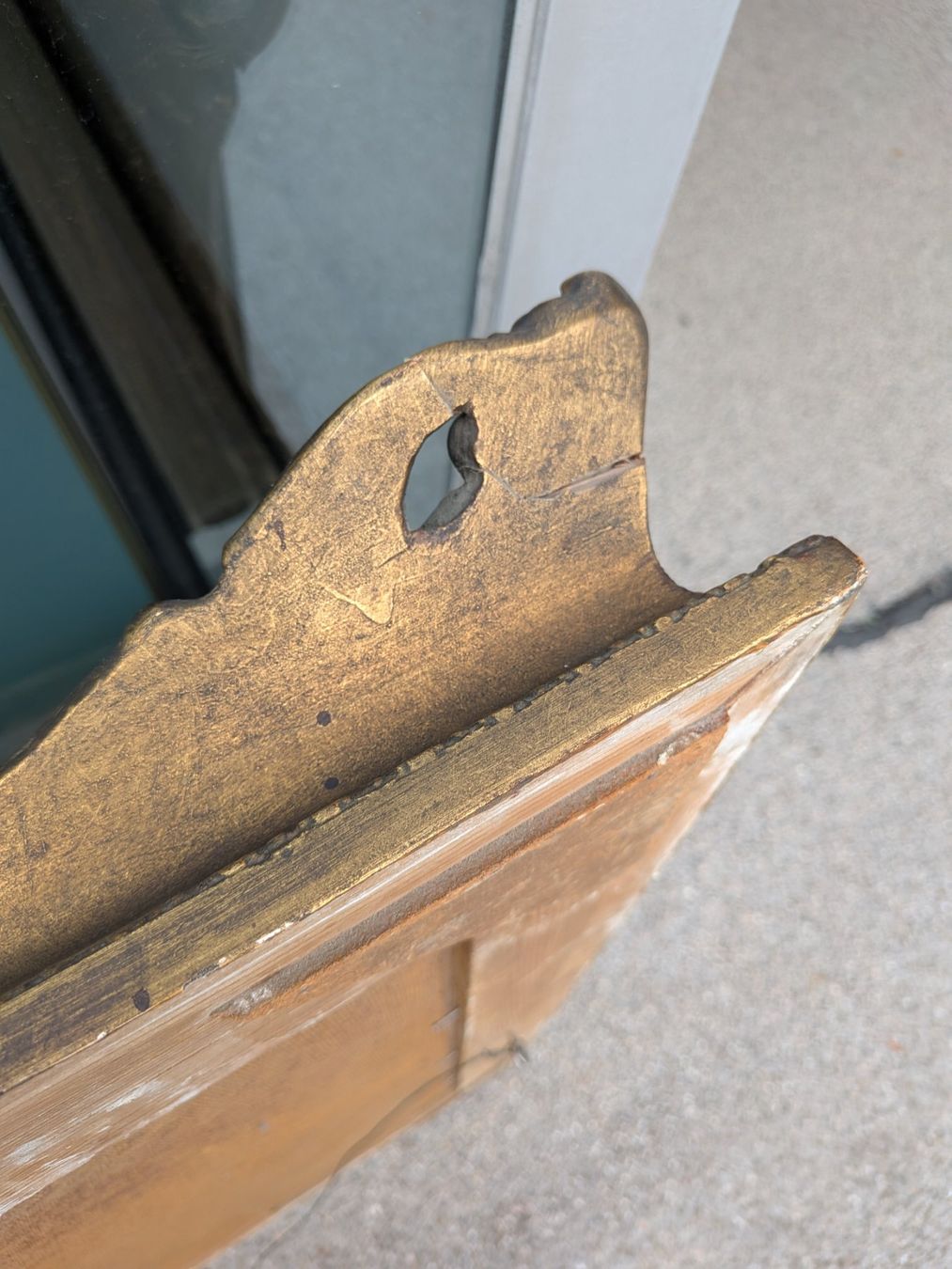 Dipinti: Grosses Gemälde mit beschädigtem Bilderrahmen – Usato da Emmen venduto da magelan 3