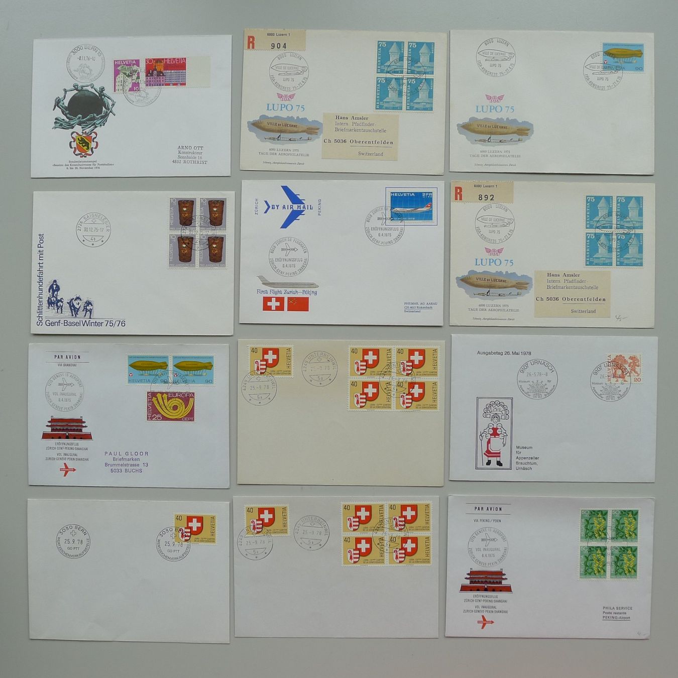 Tutti i francobolli: 1960-2000, über 800 Briefe, illustriert, Sonderstempel... – Usato da Sursee venduto da Luzernerraute 4