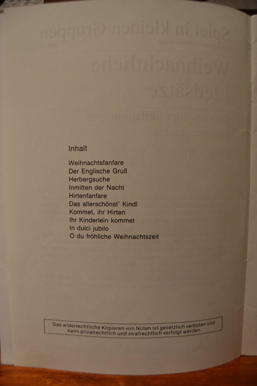 Libri: Weihnachtliche Liedsätze – Nuovo (secondo la descrizione) da Büron venduto da Lizali 1