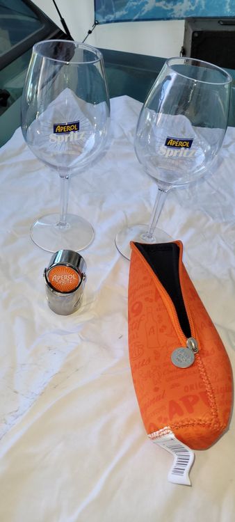 Coffret Dégustation Aperol Spritz – 1 Bouteille 70cl + 2 Verres Exclusifs Apérol (Idéal Cadeau Apéro)