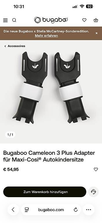 Kinderwagen: Bugaboo Adapter Maxi-Cosi Cameleon 3 Plus – Gebraucht aus Muttenz von emyvogel 1