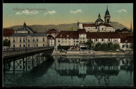 Ansichtskarten: AK Solothurn, Kreuzackerbrücke – Gebraucht aus Berlin von bartko-reher