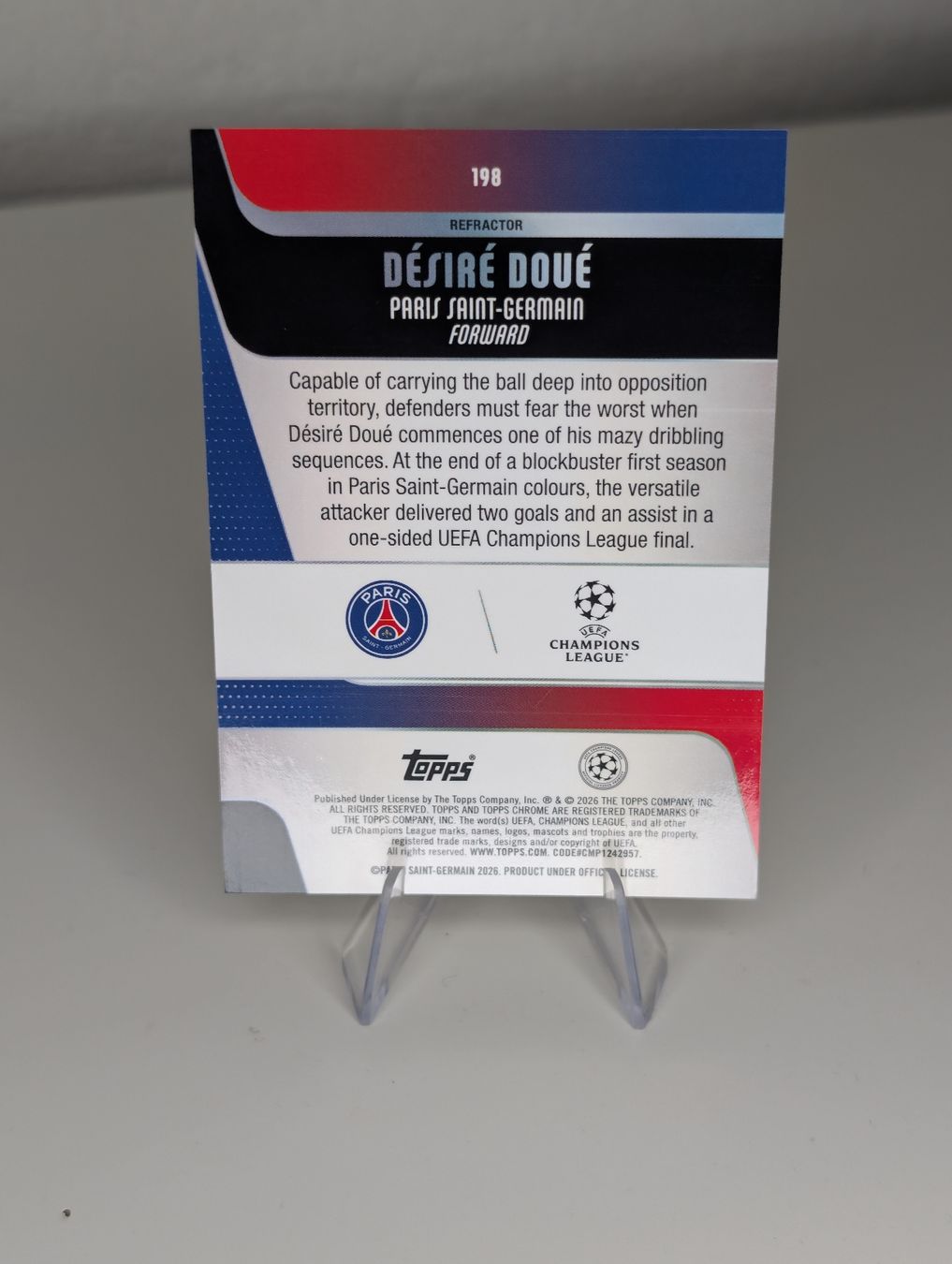 Topps Carte collezionabili: Desire Doue PSG Topps Chrome  – Nuovo (secondo la descrizione) da Hunzenschwil venduto da BRPCards 1