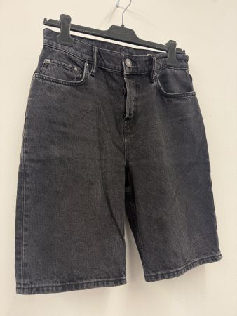 AllSaints - Alva Denim Shorts – Washed Black – W28
