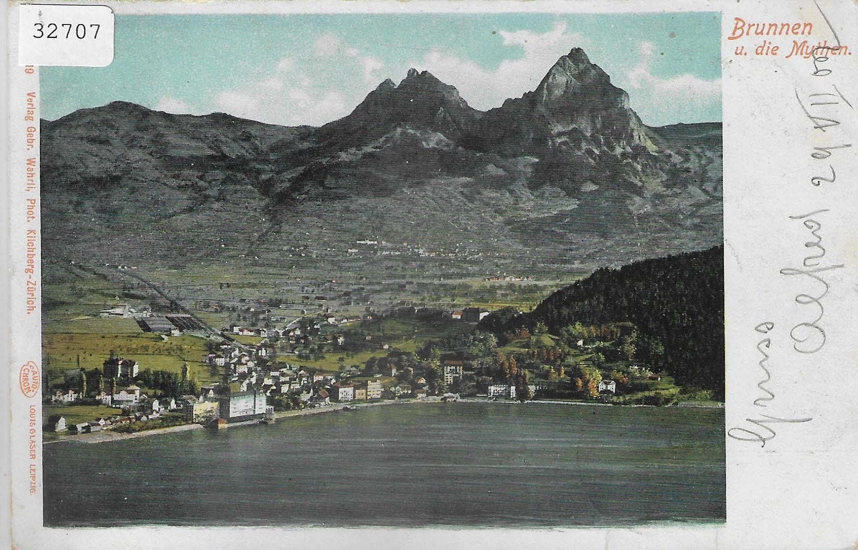 Cartoline postali: Brunnen und die Mythen – Usato da Ettingen venduto da Kartenplanet