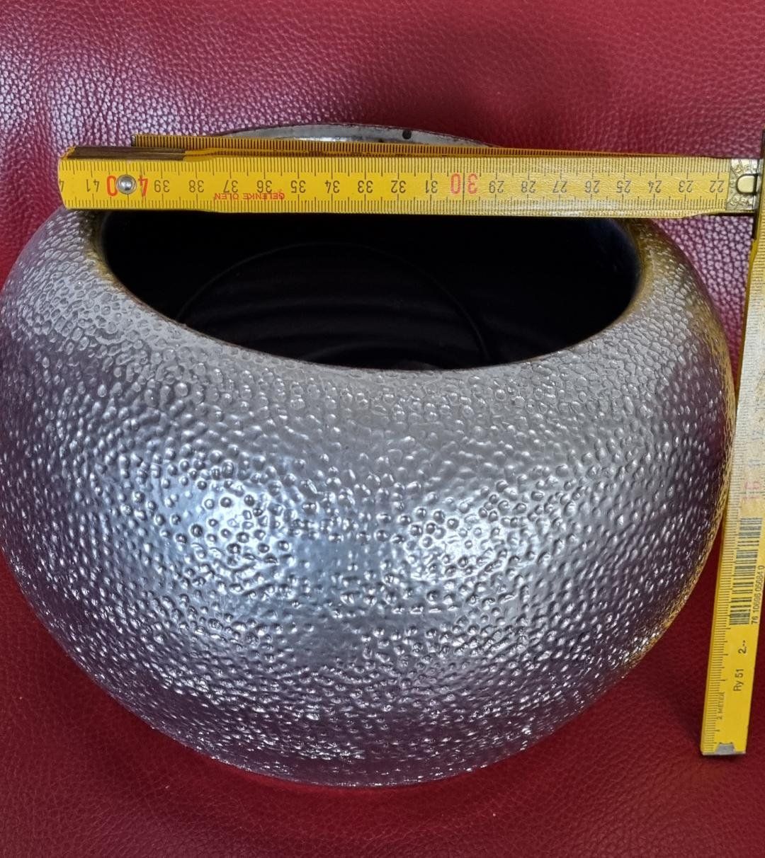 Vasi & Recipienti: vase gris argente  L 25 x H 18cm – Usato da Tolochenaz venduto da nieeva 3