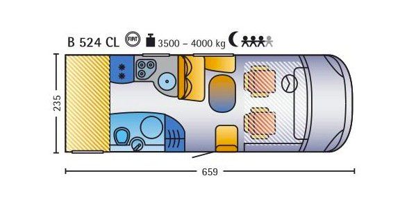 Mobilhome: Hymer Wohnmobil B524CL – Usato da Maienfeld venduto da Moekki49 9