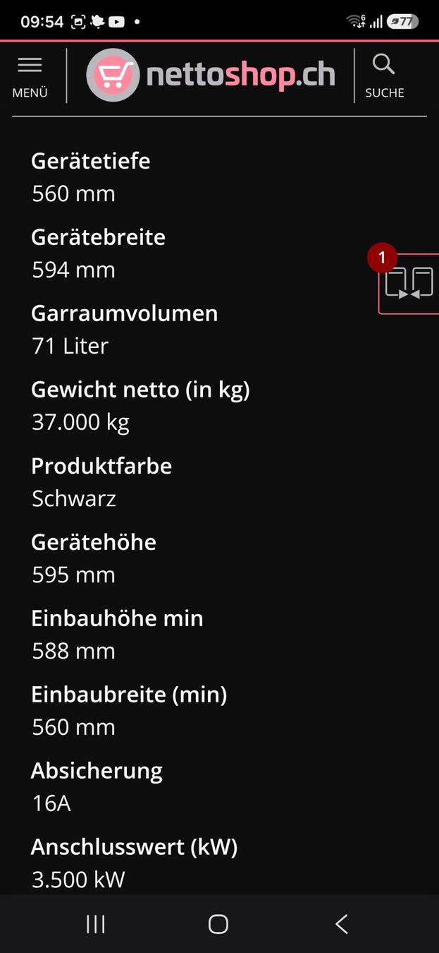 Electrolux Fours: Electrolux Einbaubackofen 5.2014 / 400V – D'occasion à Neuenkirch par marthab67 2