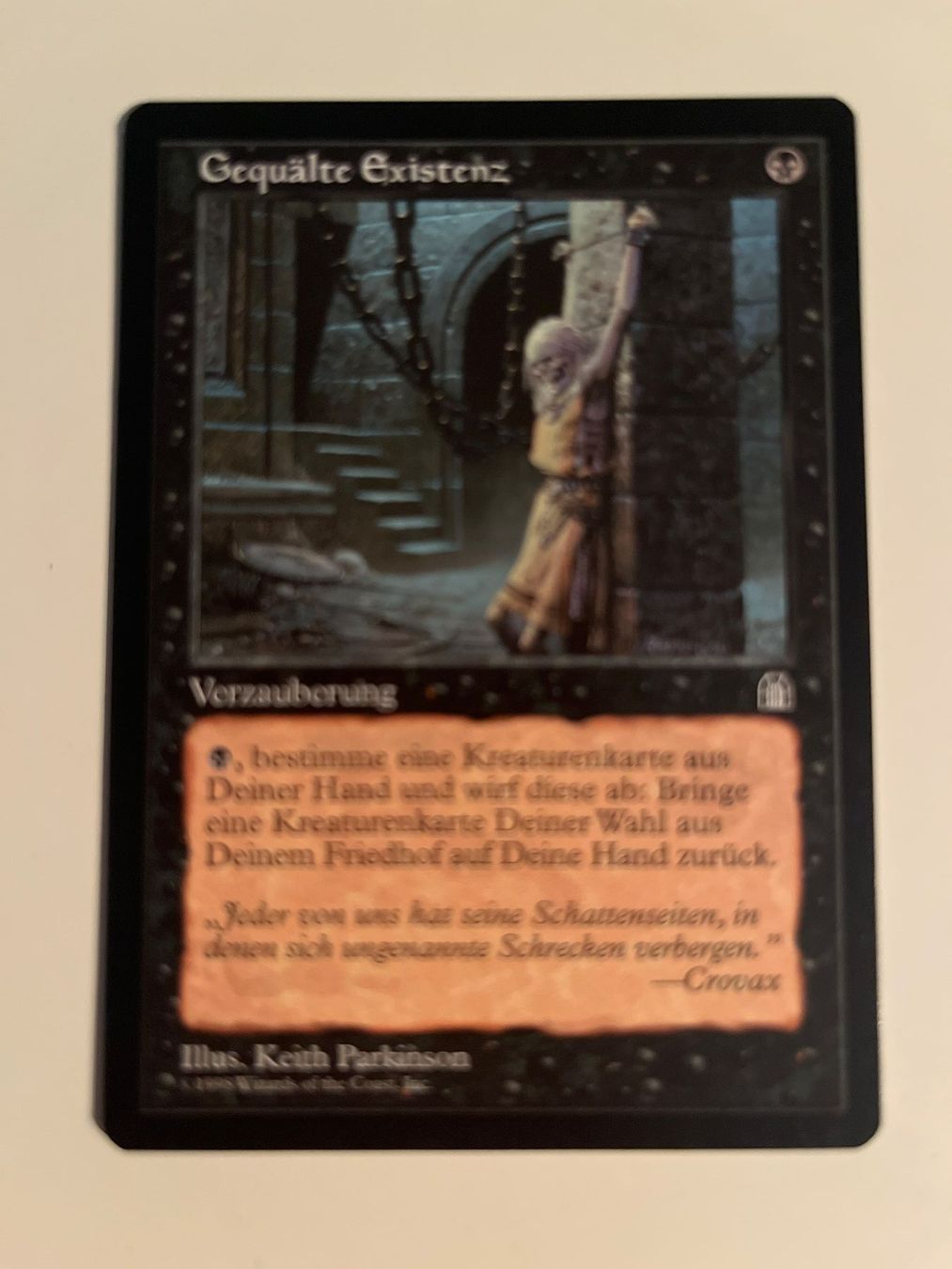 Magic The Gathering Carte collezionabili: 1 x Gequälte Existenz - Magic: The Gathering - MtG – Usato da Kriens venduto da Shadi1980