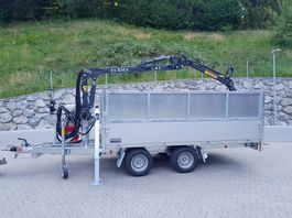Pkw Forstanhänger, Anhänger mit Kran