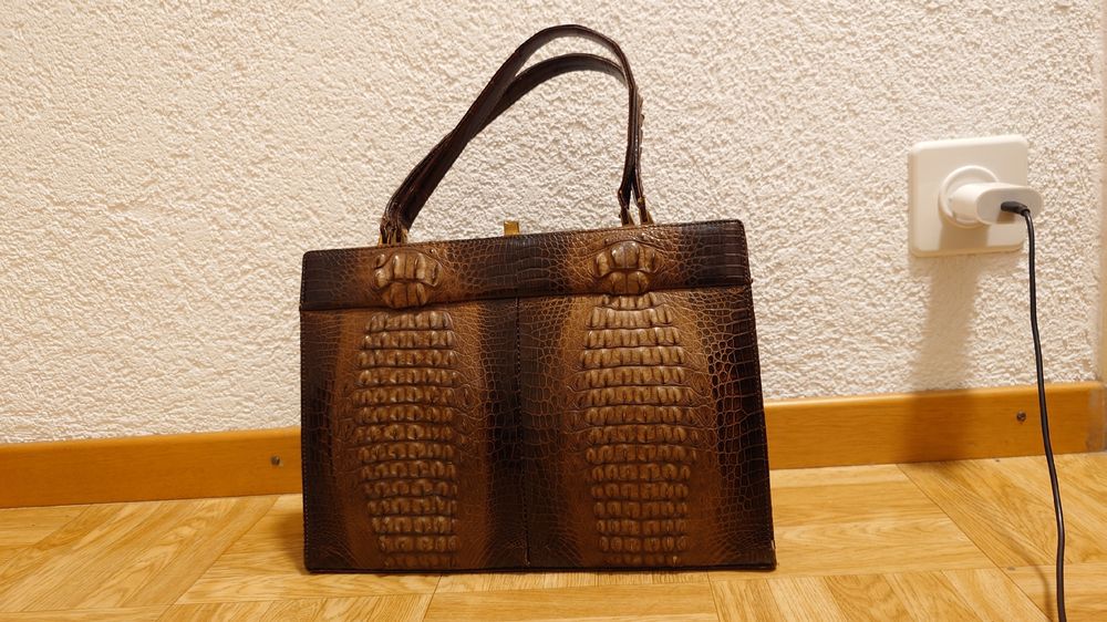 Crocodile Ancien Sac En Crocodile VÃ©ritable Prix Sac à Main En