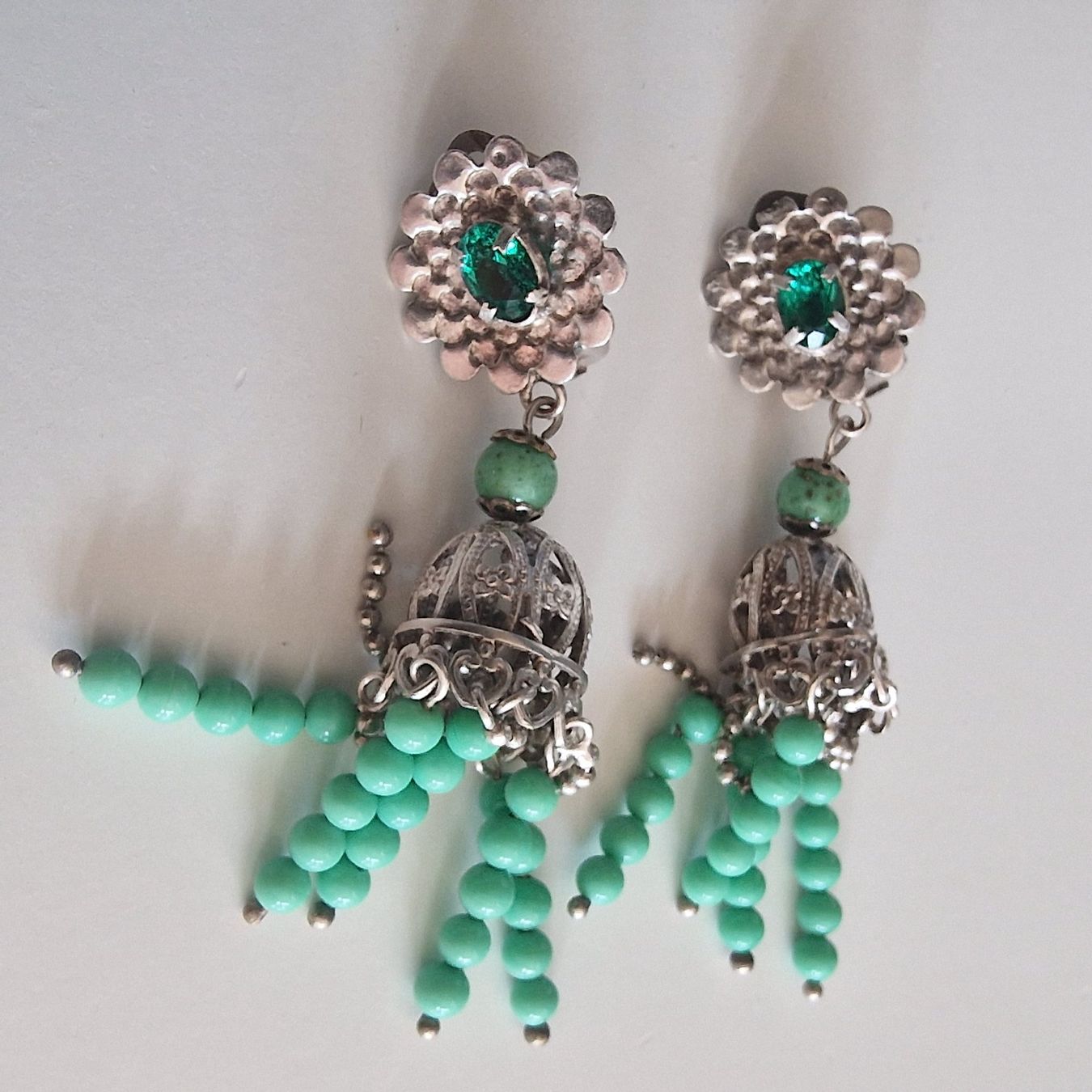 Ohrringe & -stecker: Wunderschöne antike filigrane Ohrringe im Art Deco Stil – Gebraucht aus Birr von sen_8djr 4