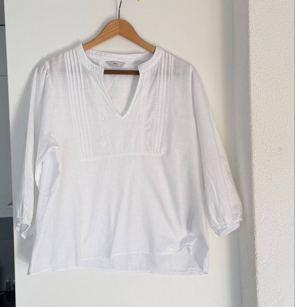 Camicette: Pigalle Bluse, weiss, Grösse L, Baumwolle/Polyester – Usato da Elsau venduto da isidobrany09