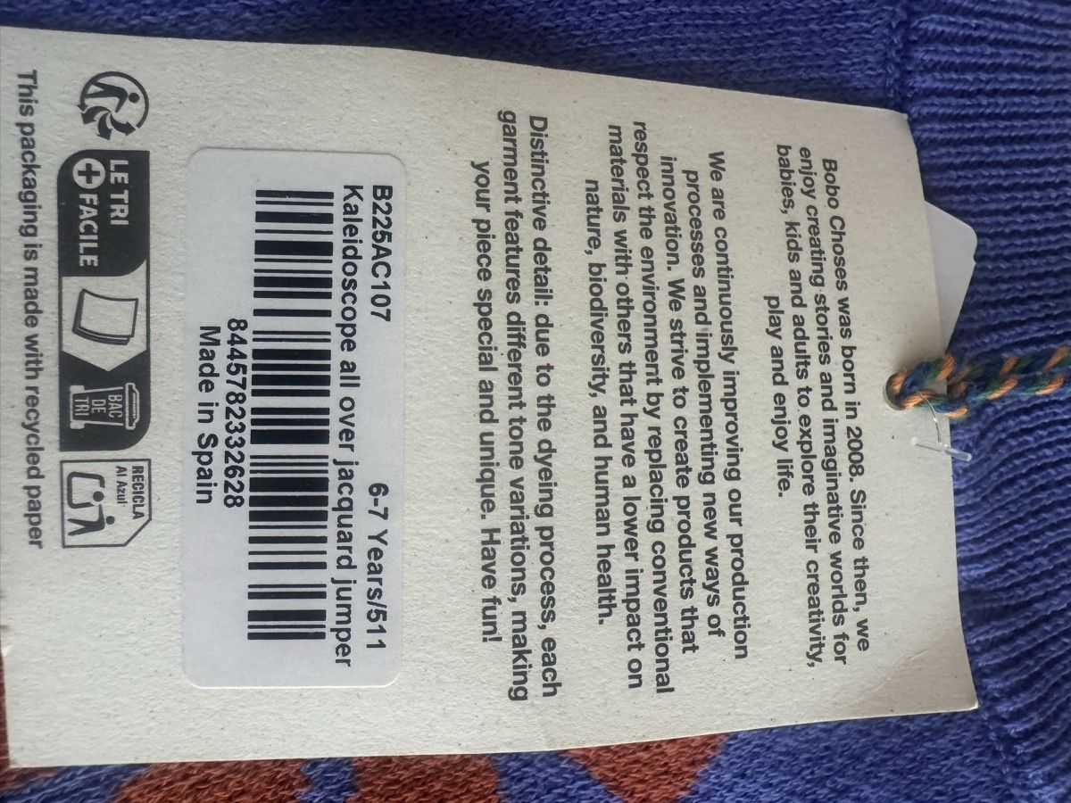Bobo Choses Maglioni & Felpe: Pullover Bobo Choses 6-7 Jahren – Nuovo e nell'imballaggio originale da Remetschwil venduto da BarriSil 2