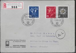 1943 R/FDC PTT GD BERN 1.XII. Zensuriert hochwertig ab 1.-