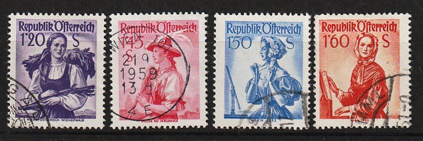 Tutti i francobolli: Österreich Trachten 1.20S-1.60S – Usato da Arlesheim venduto da gaugi43